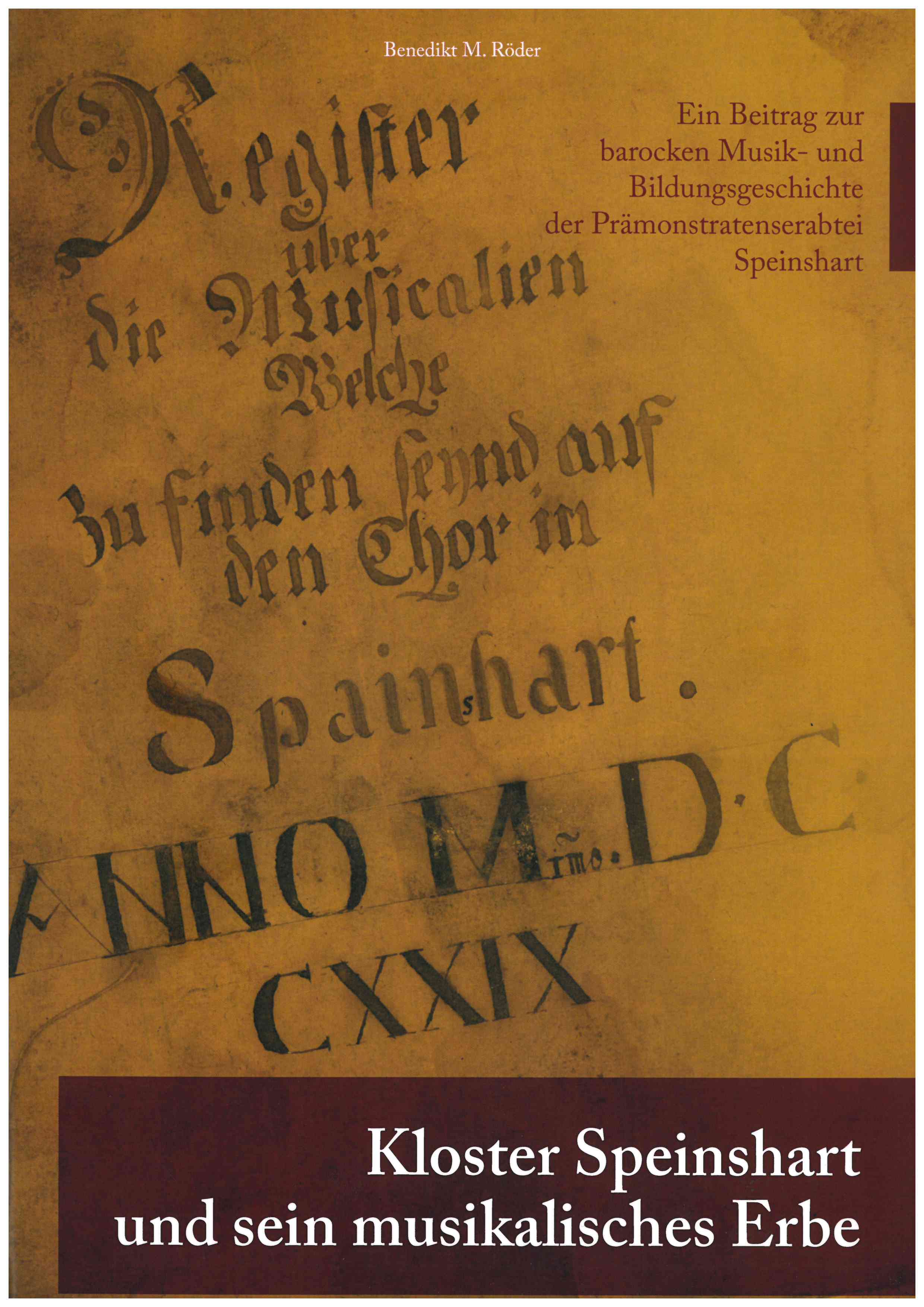 Cover Kloster Speinshart und sein musikalisches Erbe