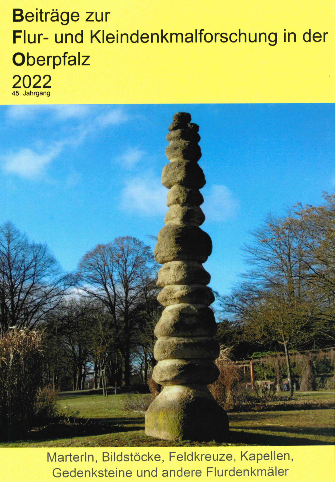 Cover Flur- und Kleindenkmalforschung Oberpfalz 2022